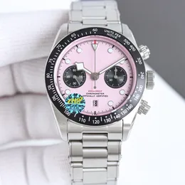 2024 New Design Pink Black Bay M79360N-0019 AAAAAA 5A Quality Superclone 41mm Men Watches Automatic Mechanical Chronograph 7750 Mouvement avec boîte-cadeau Sapphire