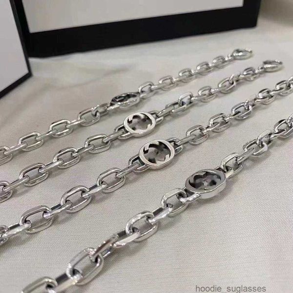 2024 Nouveau créateur bracelet européen populaire 925 Bracelet en argent sterling masculin et femmes bracelet couple avec boîte