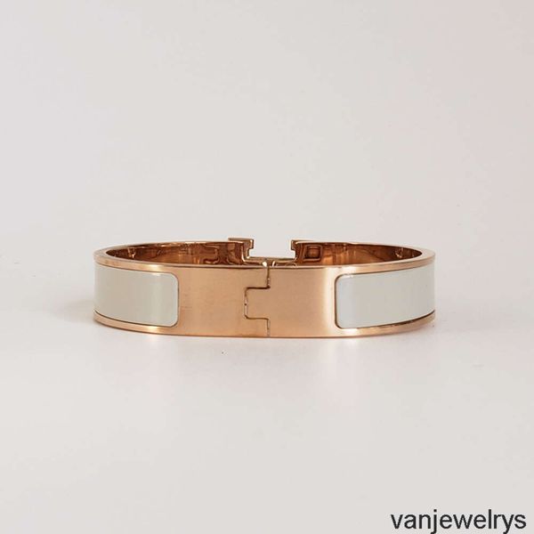 2024 nouveaux bracelets de créateurs bracelet en acier classique marque de luxe en or rose 18 carats pour femmes de 12 mm de large avec sac cadeau