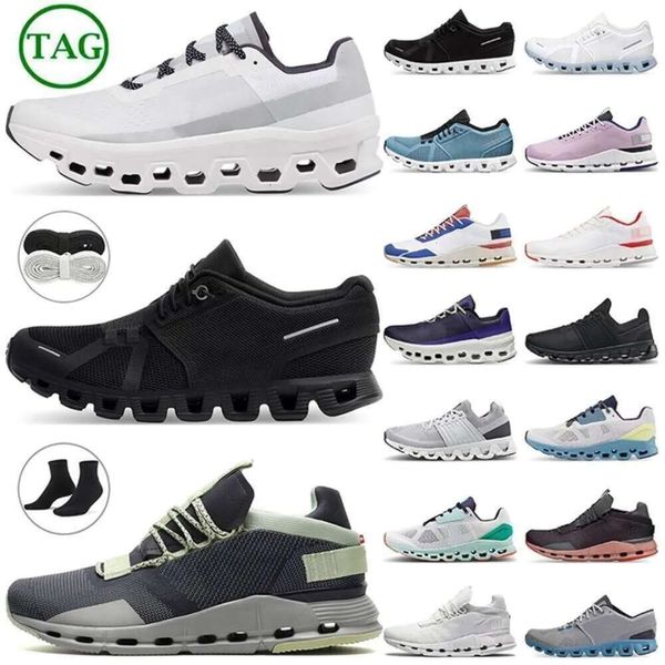 2024 Nuevos zapatos de diseño de nube para mujer Cloudnovas Cloudmonster Menses Triple Blanco Blanco Rock Rust Navy Blue Green Sports