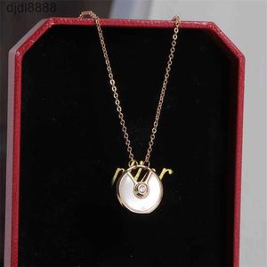 2024 Nieuwe designer Email Disc Gold Necklace Minimalistisch designer ketting voor vrouwen prachtige geschenkontwerper sieraden gratis verzendkosten.
