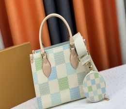 2024 nouveau sac à main de créateur sac à carreaux à carreaux pour femmes sac à carreaux de luxe rose vert sac à main GM MM Fashion Shopping pour femmes pour femmes
