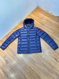 2024 Nieuwe designer heren en dames winter down jas Parkas Salzman luxe man en dames puffer met capuchon geknipte puffer jas dun en licht.