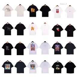 2024 Nouveau Designer PA T-shirt T-shirts de luxe Imprimer Palms T-shirts Hommes Femmes Angle Manches courtes Hip Hop Streetwear Tops Vêtements Vêtements S-XL 659