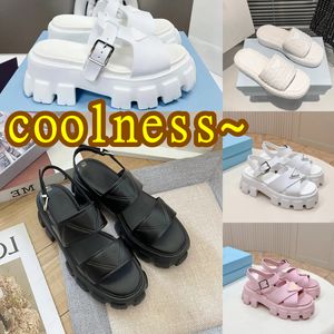 2024 NOUVELLE SANDAGES DESIGNES CASBRIQUE CASSIQUE SEMBRES ÉPARGES BAOTOU BAOTOU CASBOS CONCUTHER SUPPRENDRE FEMME LURXE BLANCE BLANC OUT-DOOR DE PLAQUE FOLUSE SANDAL AVEC BOX