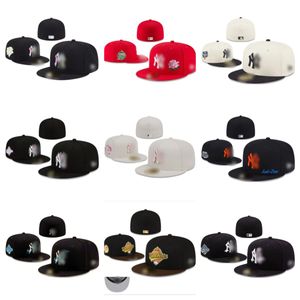 2024 NUEVO Diseñador Tamaño Clásico Gorras ajustadas Yankees Sombrero Sombreros de béisbol Equipo de béisbol para adultos Hombres y mujeres Completamente cerrado Equipado DD017