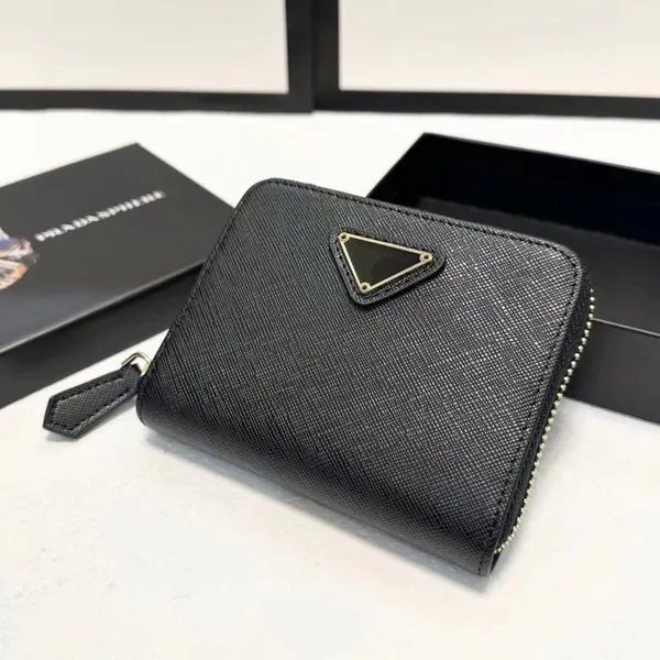 2024 Nueva cartera de diseñador para mujer Cartera corta de cuero genuino Cartera cero Cartera para hombre Titular de la tarjeta de alta calidad al por mayor Caja de regalo original gratis