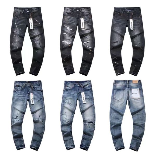 2024 NUEVO DESINGER FOR PURPLE PULPRO Jean Women Women Men Pantendas Tendencias Andianas Fit Slim Pant Motorcho Jeans Clothing