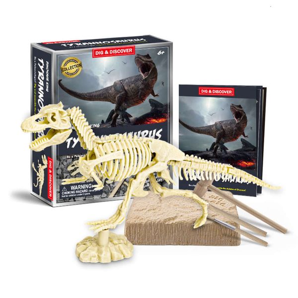 2024 nouveau bricolage fouilles archéologiques modèle Animal jurassique squelette Simulation dinosaure jouet Puzzle assemblage