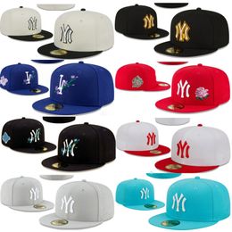 2024 Nouvelle broderie Design Baseball Hat Fitted Hat Summer Men's 32 Team Hats 48 Color Casual Sport Caps plats Stitch World Heart USA Statue Love Hustle Cap Mix Order