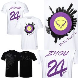 2024 Nieuwe F1 Driver Signature T-shirt Formule 1 Racing Team Fans Speciale T-shirt Zomer Mannen Vrouwen Mode Gedrukt Jersey T-shirts
