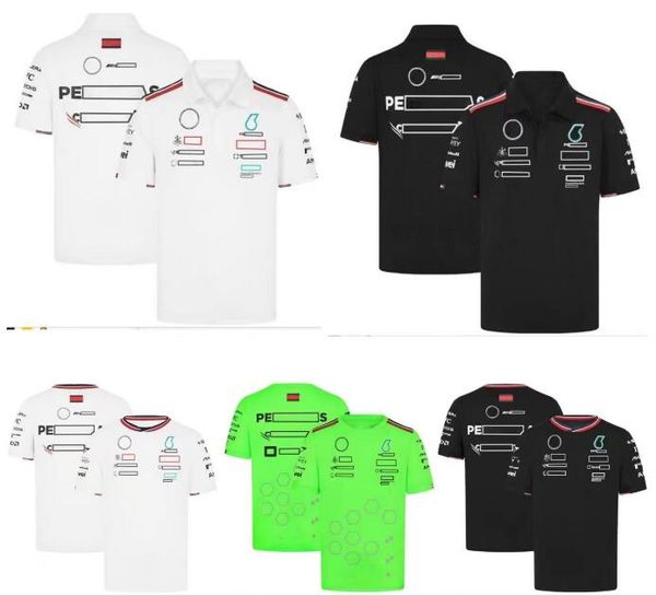 Polo de course F1 pour hommes, t-shirt d'été à manches courtes, même personnalisé, 2024