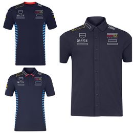 T-shirt de course F1 pour hommes, Polo à manches courtes, vêtements d'été à séchage rapide, nouvelle collection 2024