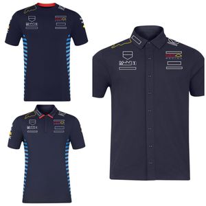 2024 Nieuw F1 Racing Suit T-shirt Team Poloshirt met korte mouwen Zomer sneldrogende herenkleding