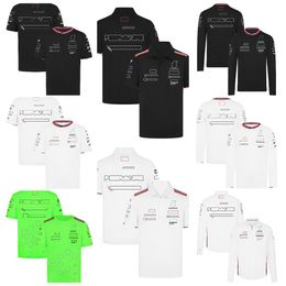 2024 Nouveau costume de course F1 Équipe T-shirt à manches courtes Clai de chemise à manches longues Vêtements à séchage rapide