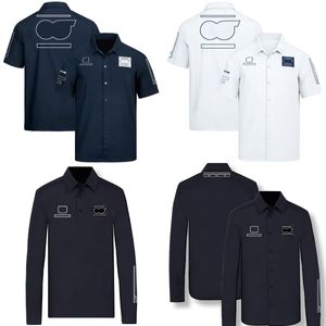 2024 New F1 Team Driver Shirt Formula 1 Polo Racing Polo pour hommes Chemises décontractées Business Summer Long Manches Shirt Plus taille