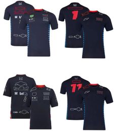 2024 Nouveau t-shirt à manches courtes de l'équipe F1 personnalisée avec le même modèle