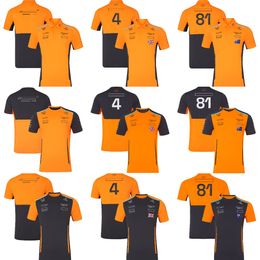 2024 Nieuwe F1 Team T-shirt Formule 1 Driver Racing Poloshirt T-shirt Officiële Merk Mannen Geel Zwart Korte mouwen T-shirts Jersey