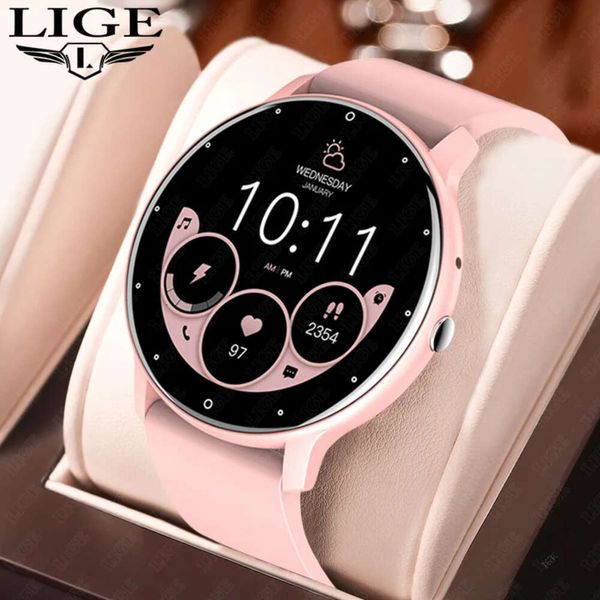 2024 nueva moda Bluetooth llamada inteligente mujeres asistente de voz reloj de esfera personalizada Monitor de salud deportes Fiess Smartwatch hombres