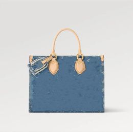 2024 Nouveau sac de créateur de mode Sac en denim rétro Sac à bandoulière pour femme Sac à main de luxe Sac à bandoulière Tramp Sac à bandoulière en denim bleu M57790 M24564