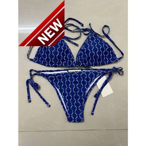 2024 Nouveau créateur de mode Sexy Bikini sets de luxe bon marché Femmes Sexy plage de Swage Sweet Lettre de mode imprimé Lace Up Summer Split SwceSuit S for Women BB100