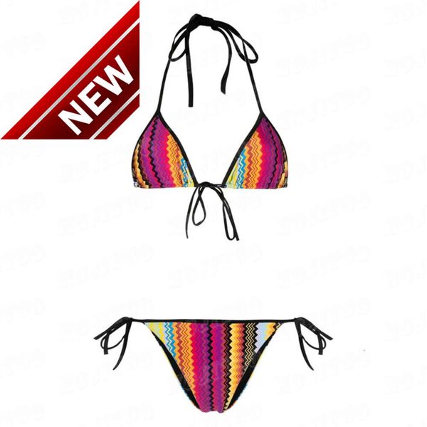 2024 Nouveau créateur de mode Sexy Bikini sets bon marché Géométrique Femme Bikinis plage Push up Ladies SweySuit Sweet Sweet Style Bathing Inswear Souswear