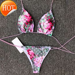 2024 Nieuwe modeontwerper Groothandel Women Swimwear Sexy merk Lingerie Bikinis Women Sexy Bandeau Bikini Swimsuit Womens S Braziliaanse set Maillot de Bain Femme Swim