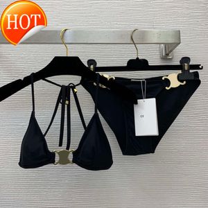 2024 Nouveau créateur de mode en gros de maillots de bain pour femmes sexy Black cel bikinis de maillot de bain de luxe pour femmes de maillot de bain