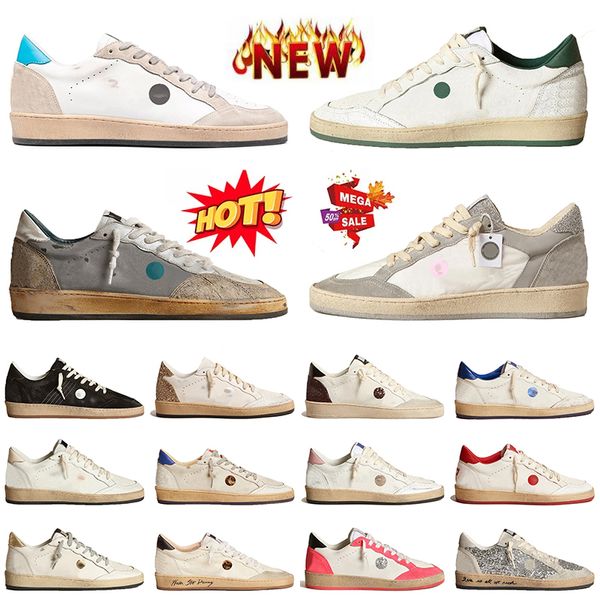 2024 Nouvelle mode Italie Marque faite à la main Ggdg Ball Star Designer Casual Shoes Luxury Womens Golden Goode Sneakers Low Og Suede en cuir Plateforme Vintage Silver Trainers