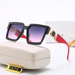 2024 новые модные солнцезащитные очки в большой оправе UV400 мужские люксовые брендовые дизайнерские солнцезащитные зеркала женские ретро модные брендовые очки высокого качества