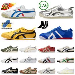 2024 Nouvelle mode Luxury Tiger Mexico 66 Chaussures de course de créateurs OG Original Onitsukass Tigers Brand Trainers Trainers Womens Mens Platform Mens Vintage Splate-On