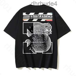 2024 Nueva moda T Shirt Luxurys Offes Ropa Camiseta para hombre y mujeres Camisetas sueltas Tops Hombre Casual Street Graffiti Shirt Sudadera Hombre Offswhite Arrow T Shi 0UHS