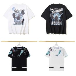 2024 Nueva moda T Shirt Luxurys Offes Ropa Camiseta para hombre y mujeres Camisetas sueltas Tops Hombre Casual Street Graffiti Shirt Sudadera Hombre Offswhite Arrow T Shi Kbqx