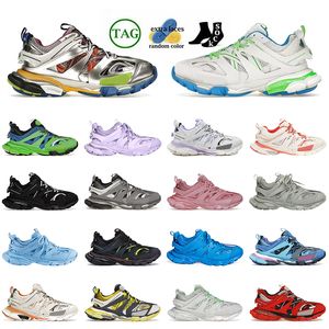 2024 NIEUWE MAY TRACKS 3.0 MESH NYLON Designer Casual schoenen Platform Leer Laag OG Track Chaussure Trainers Luxe damesheren Rubberen zool bodem heldere rode sneakers