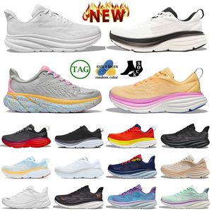 2024 New Fashion Women Mens Clifton 9 Bondi 8 Chaussures de course Platforms Free People Mesh Cloud One Trainers Carbon X 2 Walking Jogging Breathable Outdoor Sports Sneakers