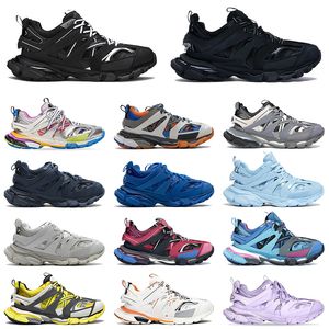 2024 Nieuwe Mode Dames Heren Schoenen Track 3.0 Sneakers Luxe Trainers Comfortabel Licht Triple s Rood Wit Roze Marine Oranje Geel Mesh Tess.S. Gomma Dhgate