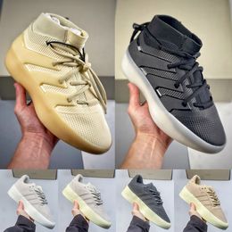 2024 Nouvelles peurs Rivalité de Dieu x Originals Basketball FOG US13 Designer Casual Originals Chaussures Noir Blanc Gris Daim Hommes Sports Baskets Basses grande taille nous 12 eur 36-47