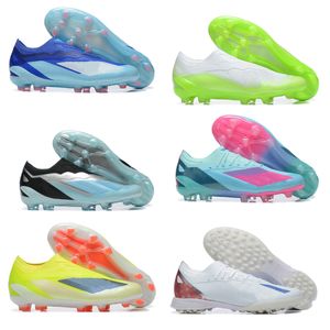 2024 NIEUWE FG FG HENS VOETBALSCHOENEN Designer Non-Slip Shoes Transparant Gebreide waterdichte parelpe pareliseerde Match Data Solar Green Low Top voetbalschoenen