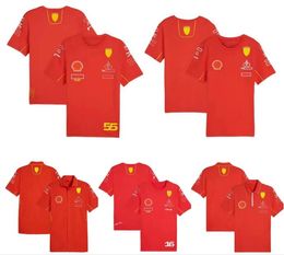 2024 NOUVELLE FORMA ONE FANS Équipe de course Fans T-shirts Polo Mente Summer Shirt Même taille personnalisée Enfants 100cm-6xl
