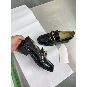 Lefu – chaussures de banlieue en cuir véritable à motif Crocodile britannique, légères et polyvalentes, quatre saisons, pour femmes, nouvelle collection 2024