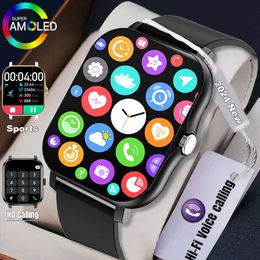 2024 NOUVEAU SPORT complet Smart Watch Men Femmes Salle du fitness cardiaque Tracker Bluetooth Call Smartwatch Wristwatch Factory Outlet