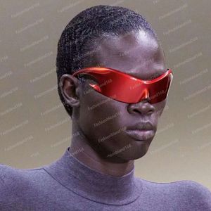 Lunettes de soleil amusantes pour femmes, colorées, mode cyclisme, futuriste, Punk Hip-Hop, nouvelle collection 2024