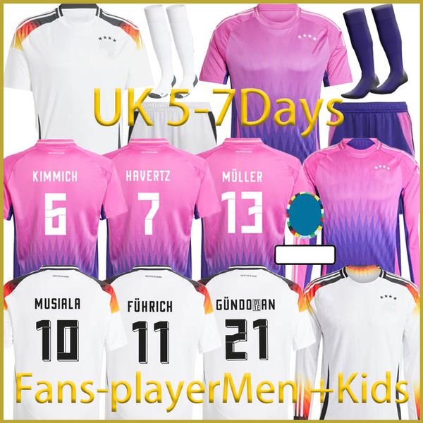 2024 Nueva Copa de Europa de Alemania Kroos Mujeres Kits Kit Versión jugador Fullkrug Hummels Gnabry Werner Reus Muller Gotze Gotze Football Shirt Jersey