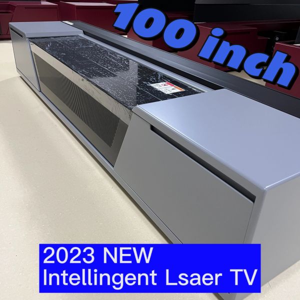 2024 Nouveau écran de projection de projection de plancher ALR gris personnalisé UST Cabinet TV laser pour le projecteur Xiaomi Mijia Vava Fengmi 4K