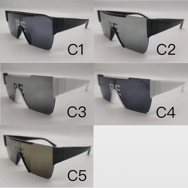 2024 NUEVO Medio marco Gafas de sol de marca Lentes Impresión de la tendencia del comercio exterior Logotipo Sunvisor Mayores al por mayor Sombras