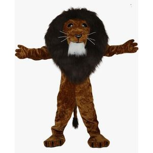 2024 Nouveau costume de mascotte de lion long halloween