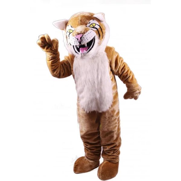 2024 Nouveau costume de mascotte Tiger Halloween Témoire en plein air Party Adults Tiptifit Suit mascotte thème fantaisie déguisement Carnival Costum