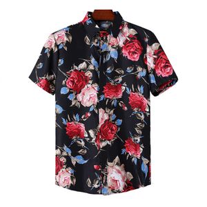 2024 Nieuwe Hawaiiaanse opstandige dunne strandshirt voor korte mouwen, VS Beach Shirt, één stuk voor verzending