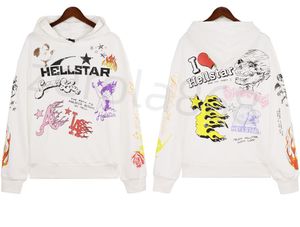 2024 NOUVEAU Hellstar Sweats à capuche Rappe Hommes Femmes Sweats à capuche Rappeur Wash Grey Heavy Craft Unisexe Manches courtes Haut High Street Mode Rétro Sweats à capuche pour femmes Designers Tees 2XL