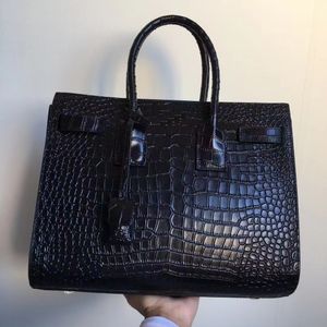 2024 nouveau sac accordéon haut de gamme porte-documents sac à main première couche importée en peau de vache en relief motif crocodile en cuir véritable original pour hommes et femmes mode à la main